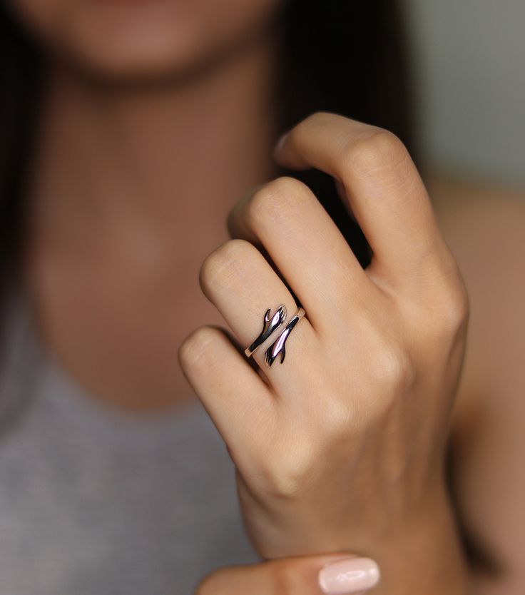 טבעת חיבוק 925