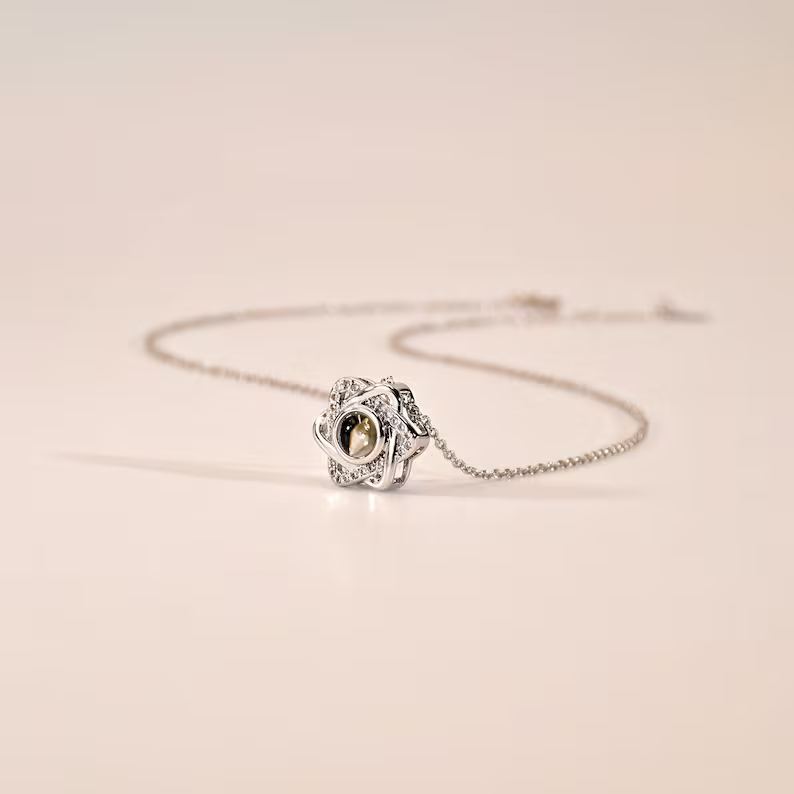 שרשרת מגן דוד עם תמונה מוצפנת