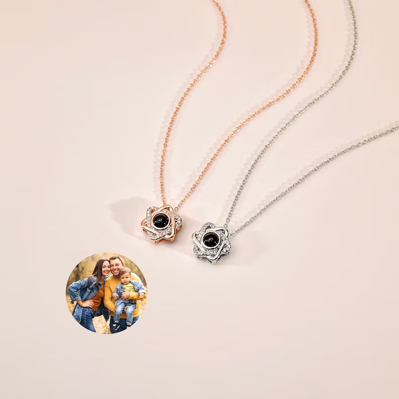 שרשרת מגן דוד עם תמונה מוצפנת