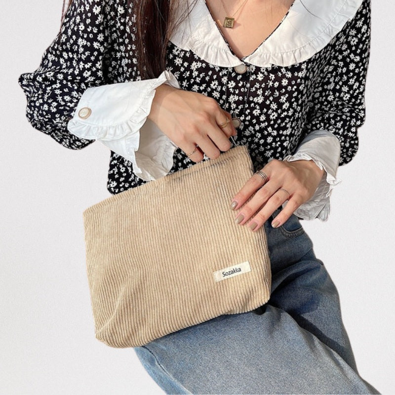 תיק איפור קורדרוי