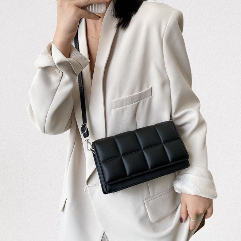 תיק צד משבצות